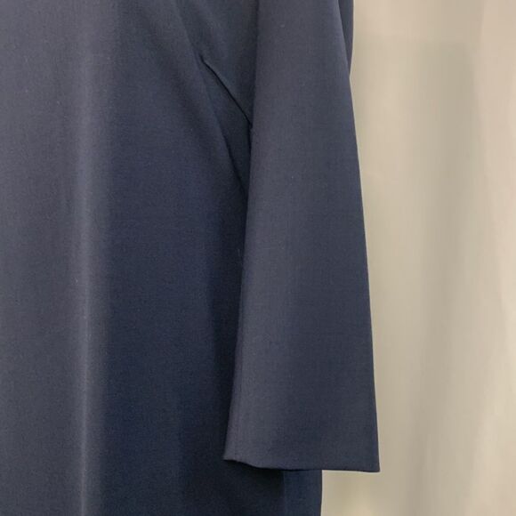 Armani Collezioni Navy Drape Neck MIDI Dress - Picture 11 of 16